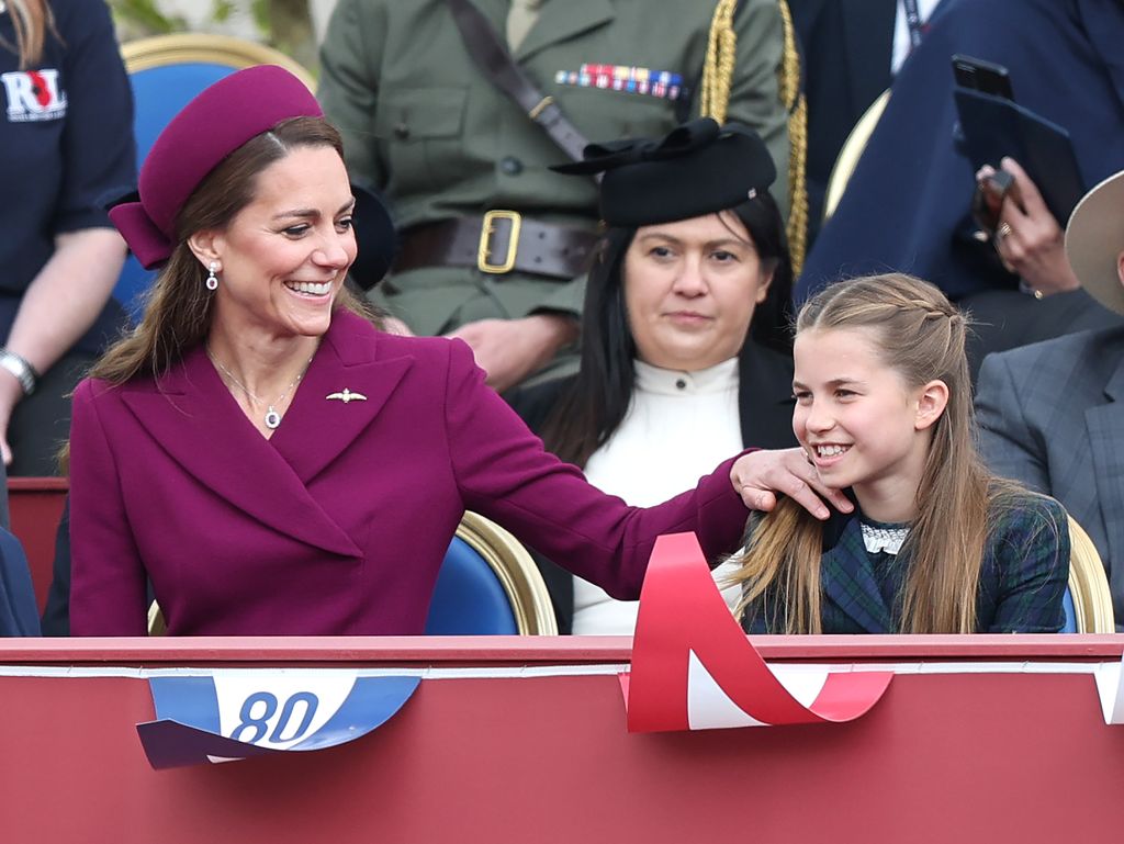 Princess Kate and Princess Charlotte laugh
