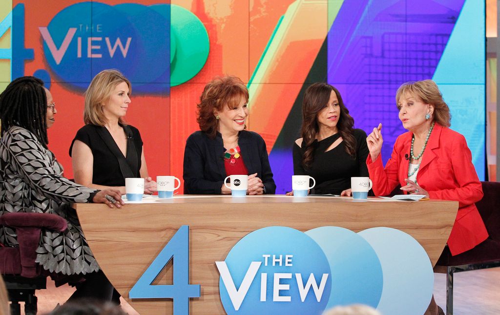 "The View" celebrates 4000 shows with guest co-hosts Barbara Walters and Joy Behar.  Guests include Elisabeth Moss and Mario Cantone airing Friday, March 27, 2015